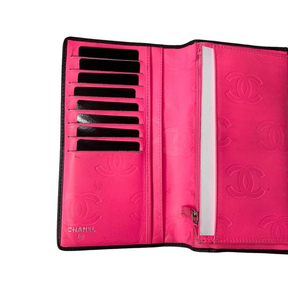 CHANEL Cambon Black Quilted Lambskin Leather Wallet - Picture 9 of 16